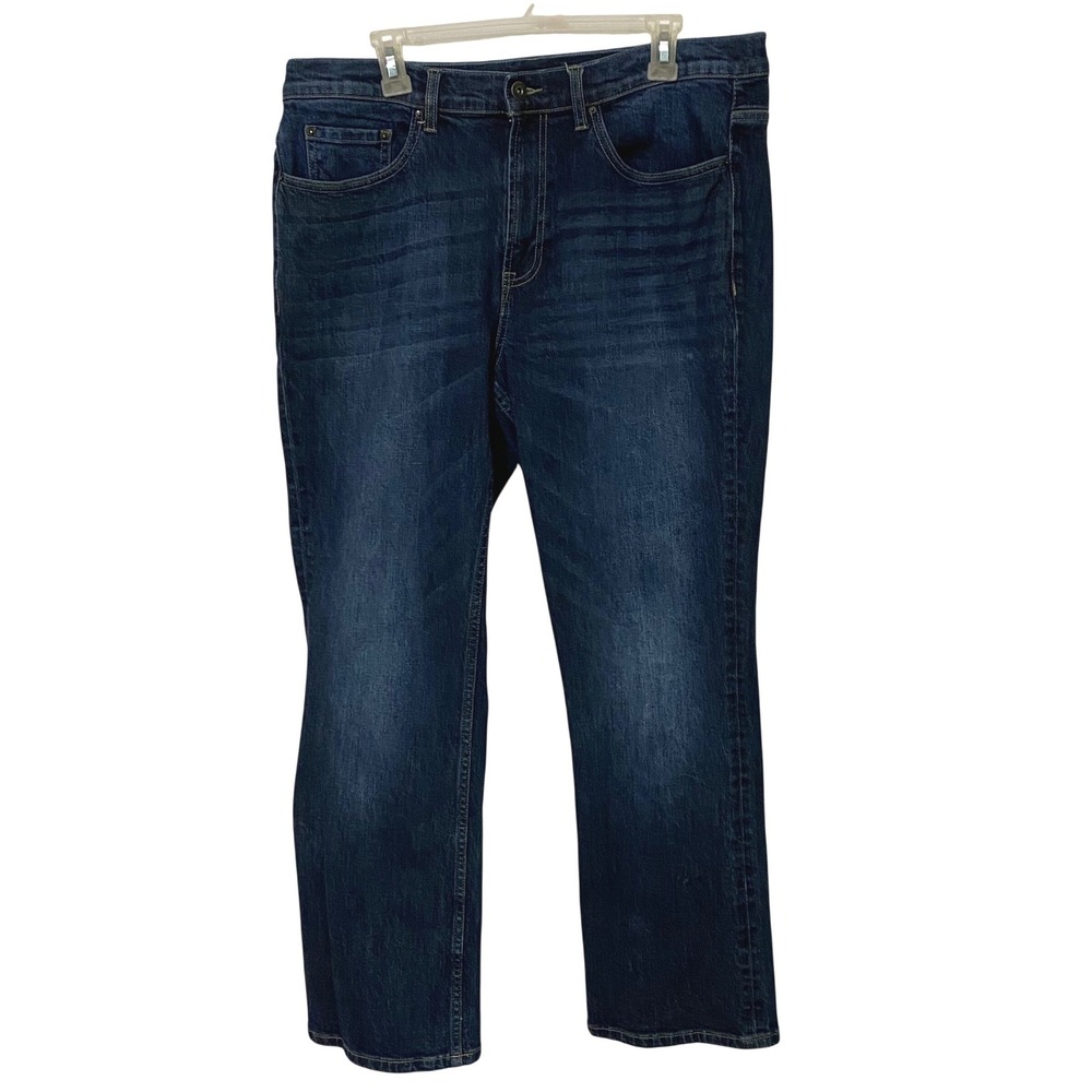 Flag & Anthem Omaha Bootcut Jeans Mens 35x30 Everetts Wash Rodeo Cowboy Western